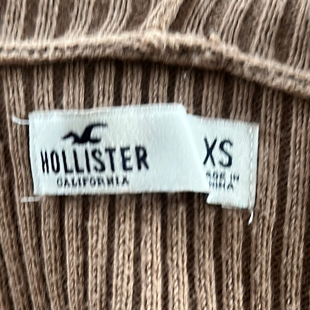 Hollister Brown Ribbed Women's Cadigan Juniors size Xs - Picture 8 of 10